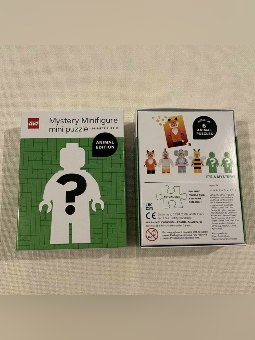 Lego Mystery Minifigure Mini Puzzles - Green & White Animal Edition (2)